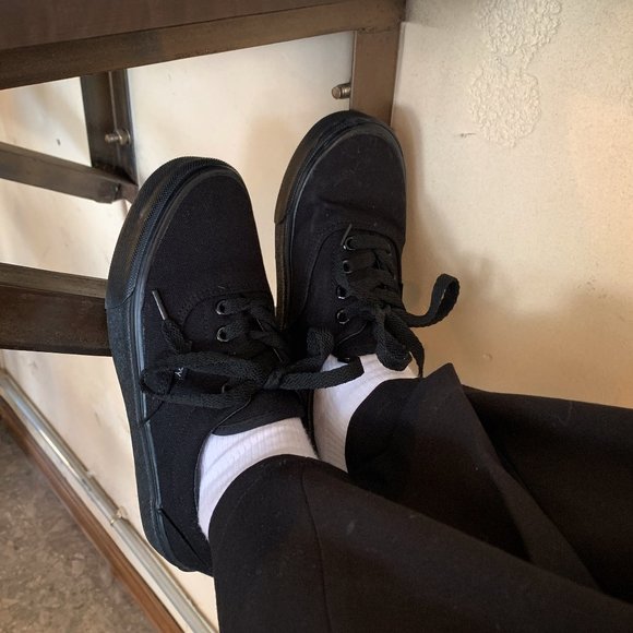 Black sneakers
